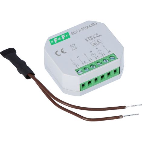 Variateur de lumire SCO-802-LED - 230V - Compact - Fonction mémoire - Dimmable LED