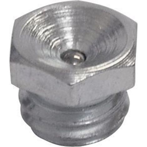Graisseur concave LUB 3100925 acier DIN 3405 R.M8x1.0 x L.9.5 x Ø9