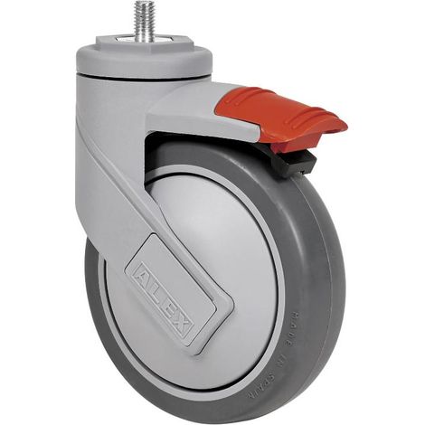 rueda giratora esp.rosc.m10x16 freno 50hcfd125cp-pgaisb goma gris eje bolas (1/2)