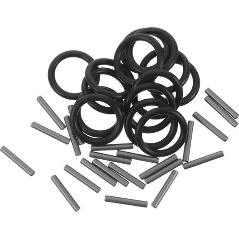 50 Ensembles Bague Caoutchouc Noire pour Douille de Clé Lot D’inserts et Adaptateurs, Pièces de Fixation pour Vis et Attaches, Rangement Simple et Usage Polyvalent (1/5)
