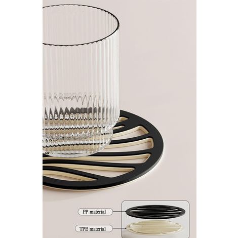 Keramikuntersetzer, 6-teiliges Set, geeignet für Wohndekoration, Küche, Geschenke, Bars und Couchtische (6 Untersetzer + Halter, 7) (1/5)