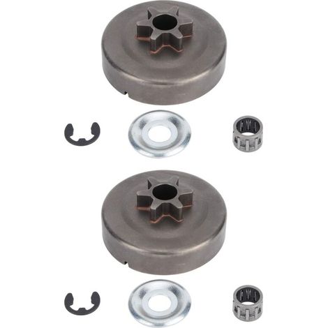 Lot de 2 pignons de Tambour d'embrayage pour tronçonneuse STIHL 017 018 021 023 025 MS170 MS180 MS210 MS230 MS250 1123 640 2003 (1/5)