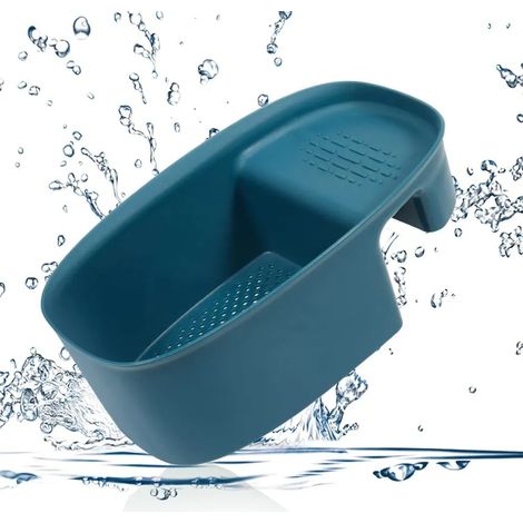 Cesta coladora de desagüe, colador multifuncional para fregadero, colador de cocina, recipiente para filtrar alimentos, residuos de cocina y lavar verduras.
