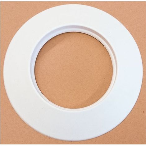 Roseta blanca de silicona DN 60 mm diámetro exterior 110 mm. conducto de humos para pellet