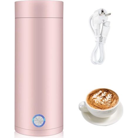Hervidor portátil – 400 ml - Mini hervidor de camping – Hierve rápidamente en 5 minutos - Rosa (1/5)