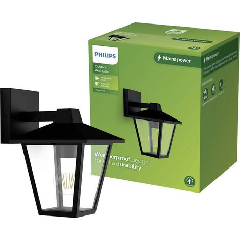 Applique da esterno Kinno, Nera, Tipo lampada da terra, E27, 25 W, Senza lampadina, Luce verso il basso (1/5)