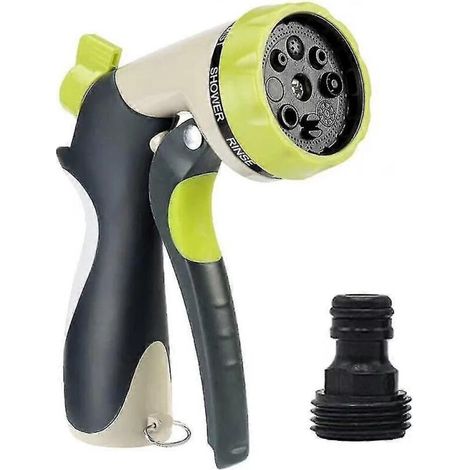 Garden Tools Supply Garden handheld metal zinc alloy 8 function car wash watering flower water gun (1/5)