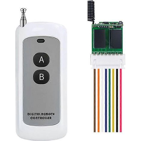 Mini interrupteur télécommandé RC DC3,7V-12V Micro sans fil avec relais pour contrôle d'accès et éclairage LED 433 MHz (1/5)