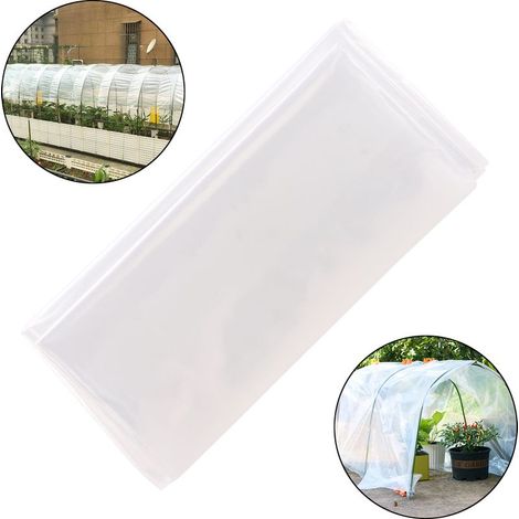Film de serre en polyéthylène translucide [1x2m / 2x3m / 2x6m / 2x8m / 2x10m] - Protection anti-UV et isolante 5 ans (1/5)