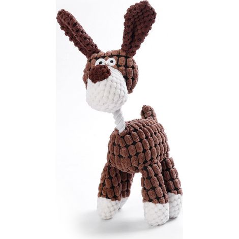 1 jouet amusant pour animaux de compagnie en forme d'âne avec un pantalon en velours et un chiot (1/3)