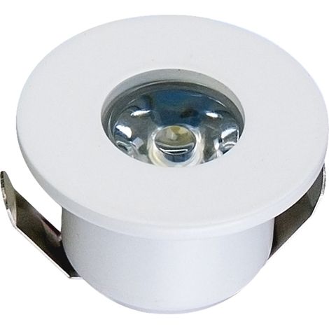 Mini spot LED encastrable 3W DC 12V 4000K Blanc neutre avec Osram Puce - DIGILAMP (1/3)
