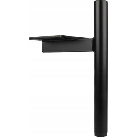 Pata de mueble negra estilo loft para sofá cama y armarios, metal, 15 cm (1/5)