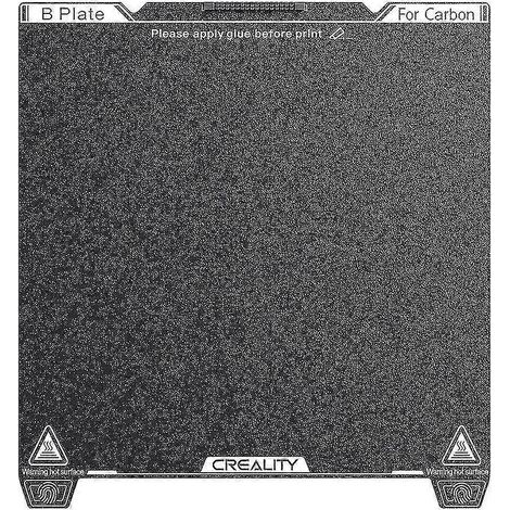 Plateau d'impression Creality K1C PEI 235 x 235 mm (2024) sans aimant souple. Retrait facile du modèle. Excellente dissipation de la chaleur.