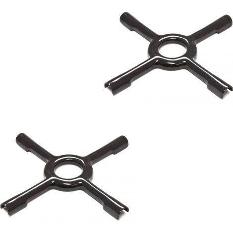 2 PZ RIDUZIONE MOKA GRIGLIA CUCINA GAS NERA UNIVERSALE CM 13 X 13 PICCOLA A 8040 (1/2)