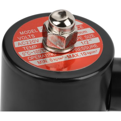 Électrovanne 2 voies 2 positions, 4/5 pouce, en acier inoxydable 304 résistant à la corrosion, à action directe, normalement fermée, 220 V CA, résistance à la corrosion, pression : 10 kg (1/5)