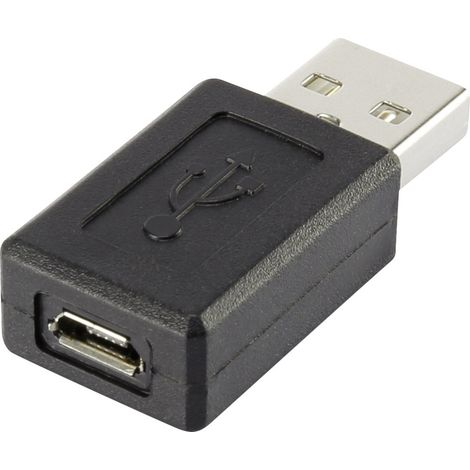 Renkforce USB 2.0 Adapter [1x USB 2.0 Stecker A - 1x USB 2.0 Buchse Micro-B] rf-usba-09 (1/2)