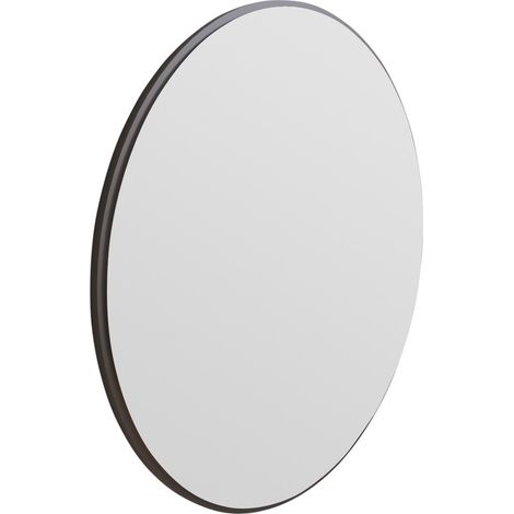 Specchio in legno "Ozze" - 60 x 60 cm - Nero