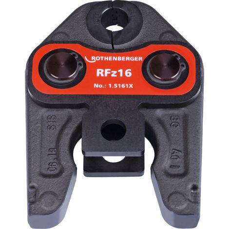 Rothenberger – Mâchoire à sertir standard RFz 16 mm – DURA LAZR TEC pour pressage métal et plastique – Longévité accrue – Compatible avec ROMAX 4000/3000 AC