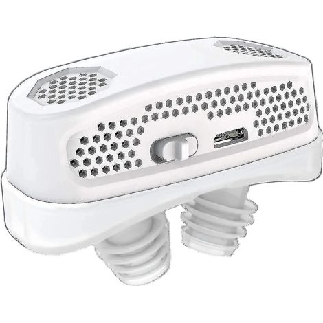 Appareil Anti-Ronflement Électronique - Purificateur D'Air Intégré - Pour Apnée Du Sommeil Et Difficultés Respiratoires - Sans Tubulure Ni Courroie - Fonctionne Sur Piles - 1 Pièce