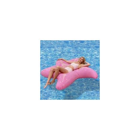 Aufblasbare Poolliege für Erwachsene, 150 cm großer aufblasbarer Seestern, pinkfarbene aufblasbare Hängematte, Poolliege, Strandzubehör, Wassersport, Sommerstrand (1/5)