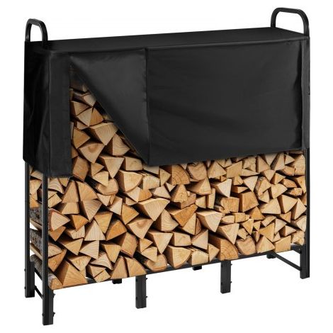 Support à bois de chauffage avec housse imperméable (1/5)