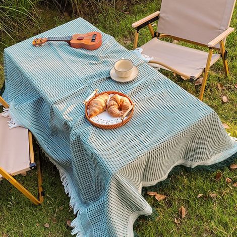 Vert 130x180cm Nappes d'extérieur, tapis de tente de camping, tapis de pique-nique, couvertures de camping, nappes pour stands, sets de table basse (1/5)