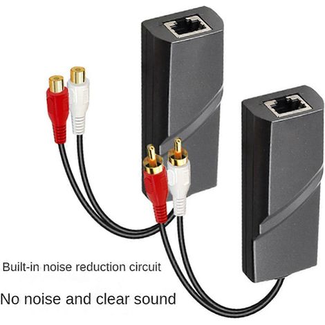 1 Paar Audio-Netzwerkkabel-Verlängerungskabel, verdrilltes Paar, Sender