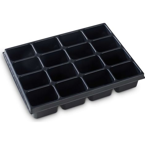 Coque à insérer Sortimo 1000010136 – Pour L-BOXX 136 et LS-BOXX 306 – Insert pour petites pièces 16 Mulden IB 72 BSS – 1 pièce – Bs Systems