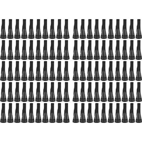 100 piezas de dedos desplumadores para máquinas desplumadoras de aves, depiladores de goma para pollos, patos y gansos (negro)