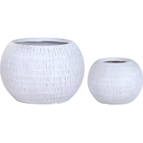Macetero Set 2 Magnesia Fibra Vidrio 55X55X38 (1/3)
