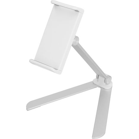 Support pliable pour tablette, rotation à 360° et 180°, en alliage d'aluminium, compatible avec les tablettes de 4 à 12 pouces et les téléphones de 4 à 7 pouces. (1/5)