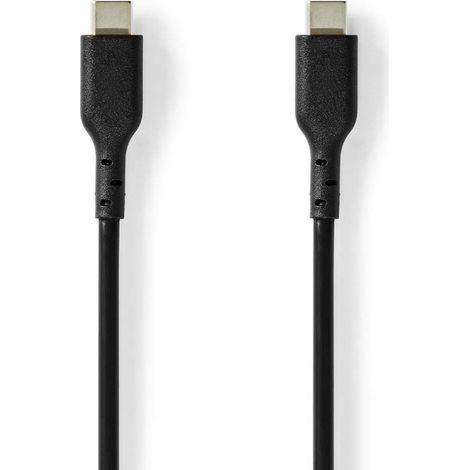 CCGL60710BK20 Câble USB , USB 2.0 , USB-C Mâle , USB-C Mâle , 240 W , 480 Mbps , Plaqué nickel , 2.00 m , Rond , PVC , Noir , Label (1/2)