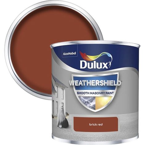 Dulux All Weather Protection Smooth Masonry - 250ml - Brick Red