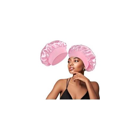 Cuffia in raso Oumida per capelli, cuffia in seta morbida ed elastica per donne con capelli lunghi e ricci (1/5)