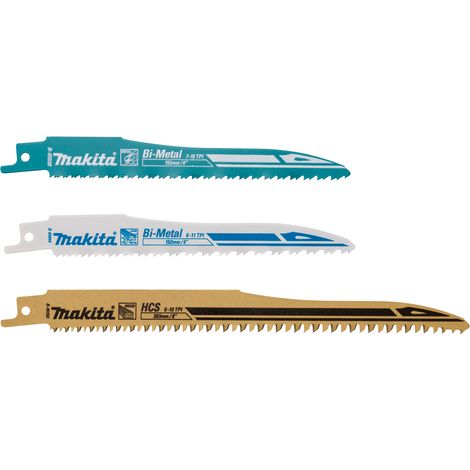 Makita S-Express Set mit 3 Bi-Metall HCS Metallblättern