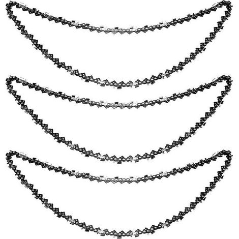 Trintion 3 Stück Sägekette 18" 45cm 72TG 0.325" 1,5mm Ersatzkette für Gartensägen Ersetzen einer Kettensägenkette (1/5)