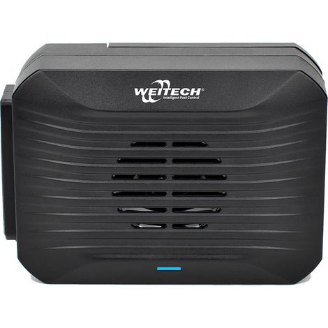 Répulsif sonore pigeons automatique – Zone de protection 20-40 m² – Niveau sonore 85 dB – Résistant intempéries IP44 – Weitech