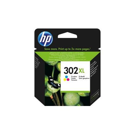 HP 302XL Cartouche d’encre trois couleurs grande capacité authentique (1/2)