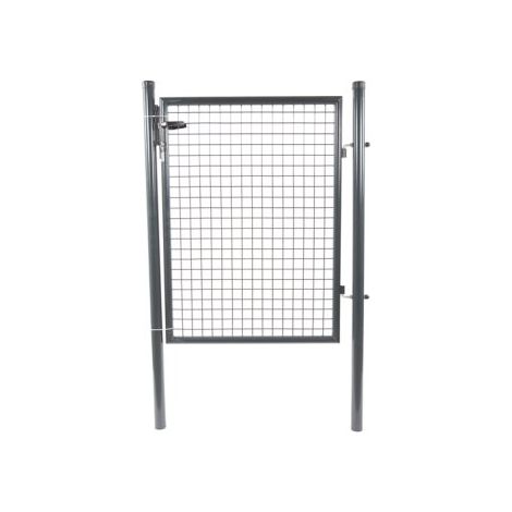 Portillon Jardin Grillagé Gris Anthracite JARDIMALIN - 2 mètres