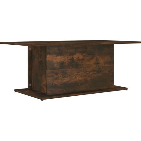 Tavolino da caffè dal design moderno e contemporaneo 102 x 55,5 x 40 cm in legno ingegnerizzato marrone DEC038377