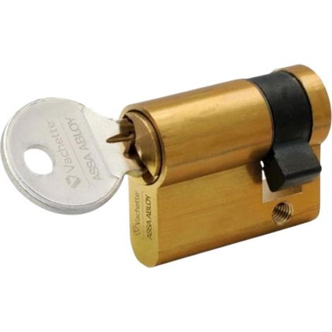 Half-Cylinder Lock, 5-Pin Mechanism, Brass Finish, Entrance Door (1/5)