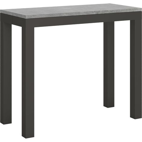 Consolle Allungabile 90-300x40x77 cm in Nobilitato Grigio (1/5)