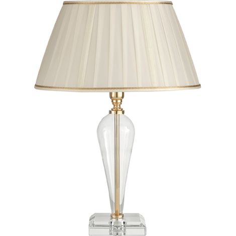 Lampada da tavolo RAVEL 32x46 cm in vetro lavorato a mano Oro (1/3)