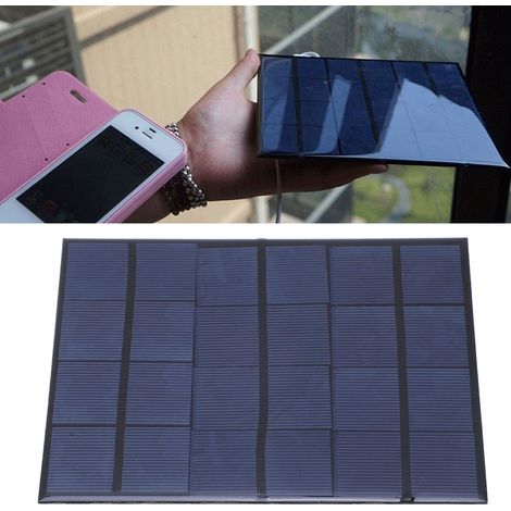 Chargeur solaire 3,5 W 6 V, batterie externe solaire pour téléphones portables (1/5)