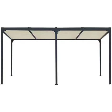 Pergola Bioclimatica in Alluminio 360X600 con Copertura beige (1/5)
