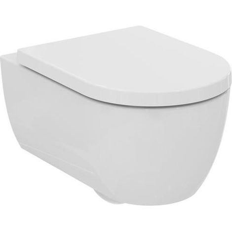 Pack WC IS Blend Curve sans rebord avec siège WC Softclosing 360x540x375mm Blanc
