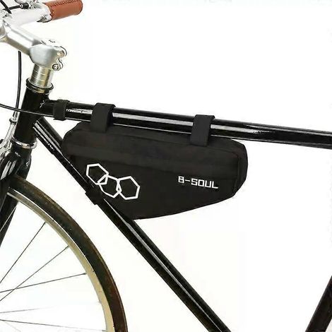 HONORNIC - Sacoche de vélo étanche, 4 couleurs, en polyester, style triangle, pour cadre avant, accessoires de vélo (1/5)