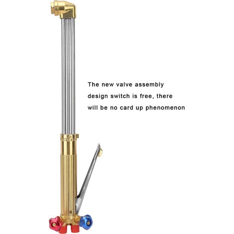 Lance de coupe oxy-acétylène acier inox manche pression équilibrée tuyau gaz 50 cm (1/5)