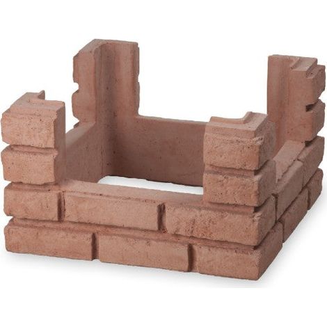 Remate de Chimenea Coca - Diseño Clásico de Ladrillo para tu Tejado - 40 × 40 × 24 cm - Unidad - Siena (1/5)