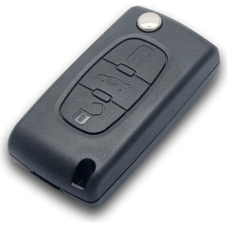 VA2 - CE0523 - Coque Clé Citroen C2 C3 C4 C5 C6 C8 3 Boutons - clé sans rainure - Pile sur Circuit imprimé (1/5)